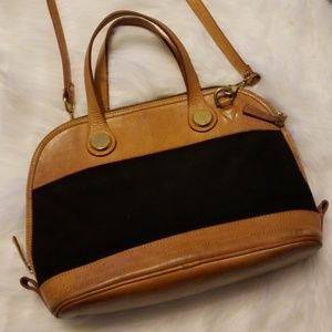 VTG DOONEY & BOURKE CANVAS AND LEATHER PURSE